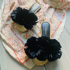 Avec Moderation Bora Bora Pom Woven Sandals 38